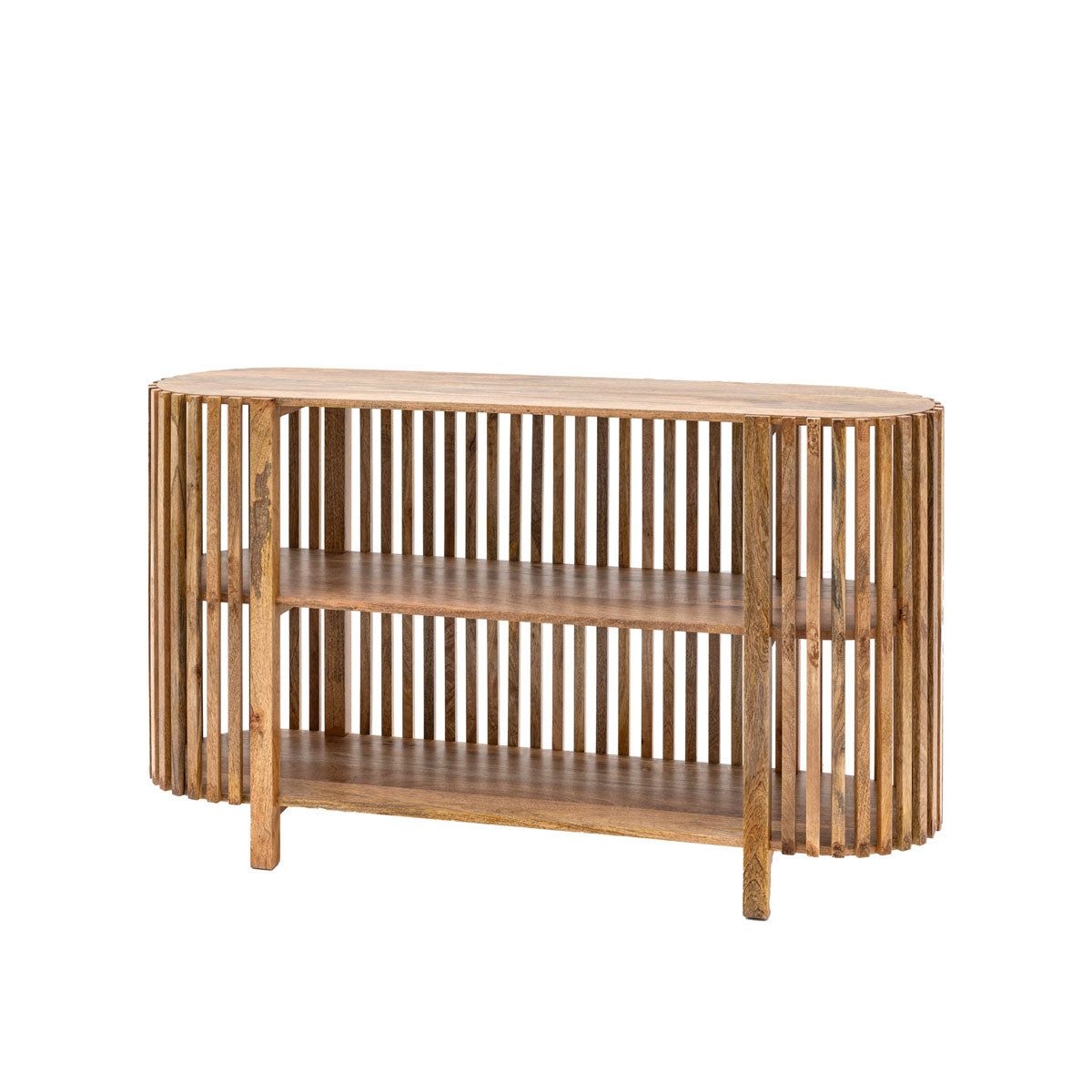 Gallery Direct Voss Slatted Console Table 1400x400x700mm