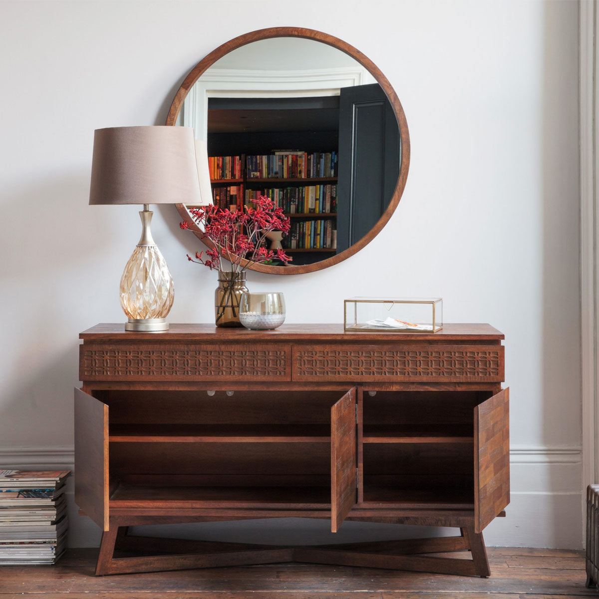 Gallery Direct Boho Retreat 3Dr/2Drwr Sideboard 1400x450x800mm