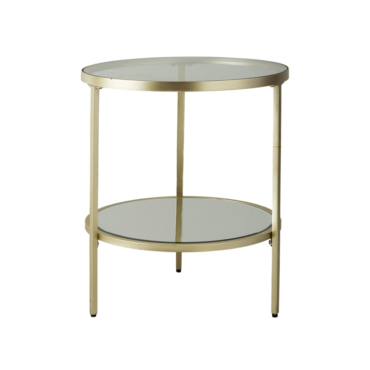 Gallery Direct Hudson Side Table Champagne 500x500x600mm