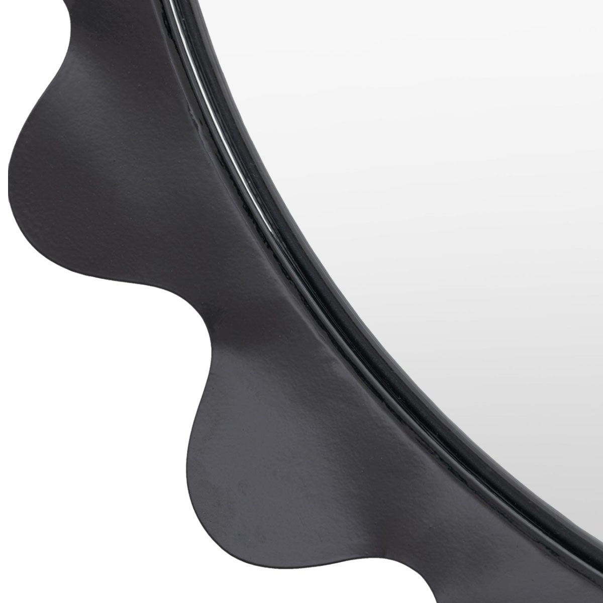 Gallery Direct Shoreditch Round Mirror Charcoal 600mm