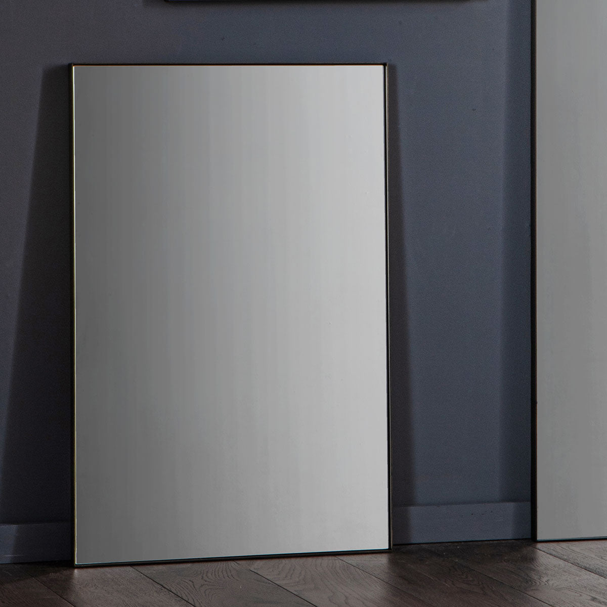 Gallery Direct Hurston Mirror Black 600x30x900mm