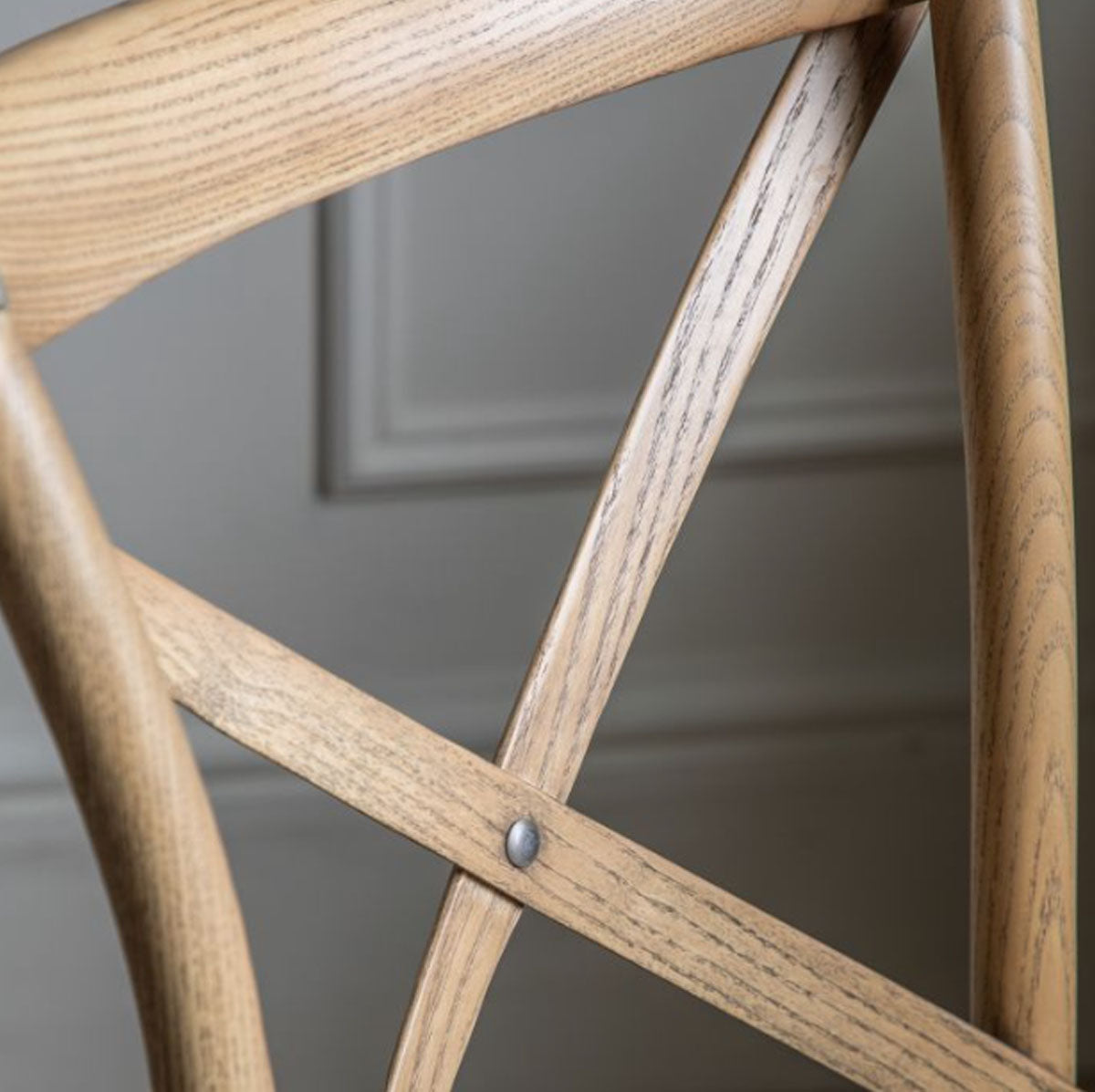 Gallery Direct Cafe Chair Oak/Rattan (2pk)