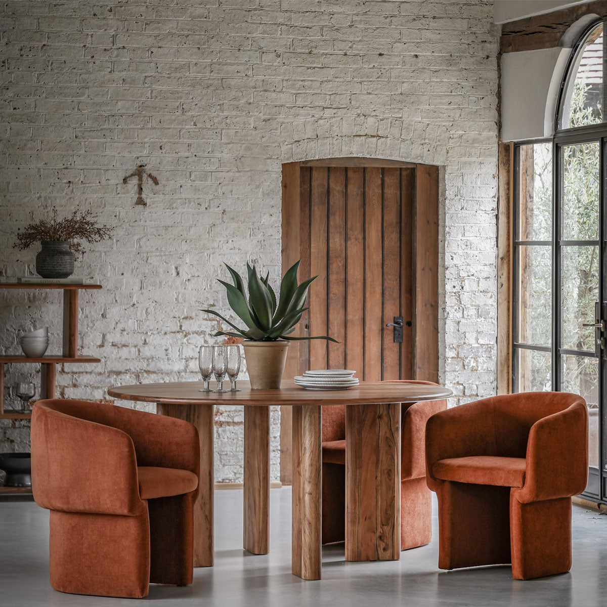 Gallery Direct Holm Dining Chair Rust 640x620x760mm