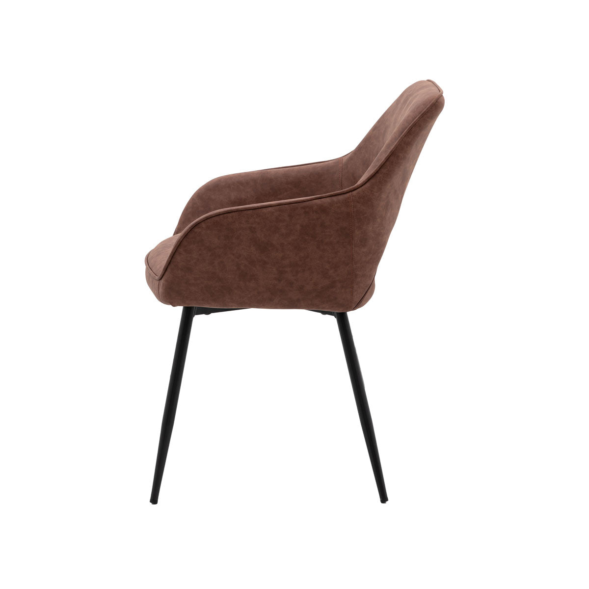 Gallery Direct Ivorra Dining Chair Brown (2pk)