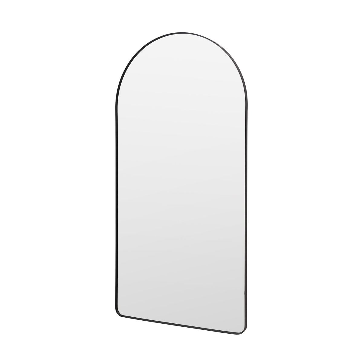 Gallery Direct Holworth Arch Mirror Black 900x35x1800mm