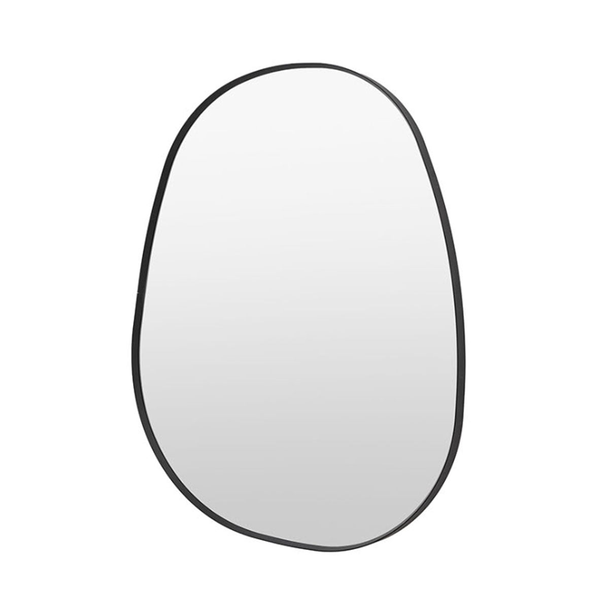 Gallery Direct Holworth Pebble Mirror Black 700x900mm