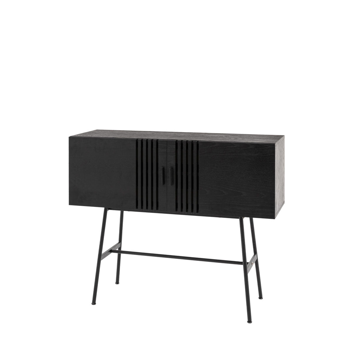Gallery Direct Holsen 2 Door Sideboard Black 1200x420x970mm