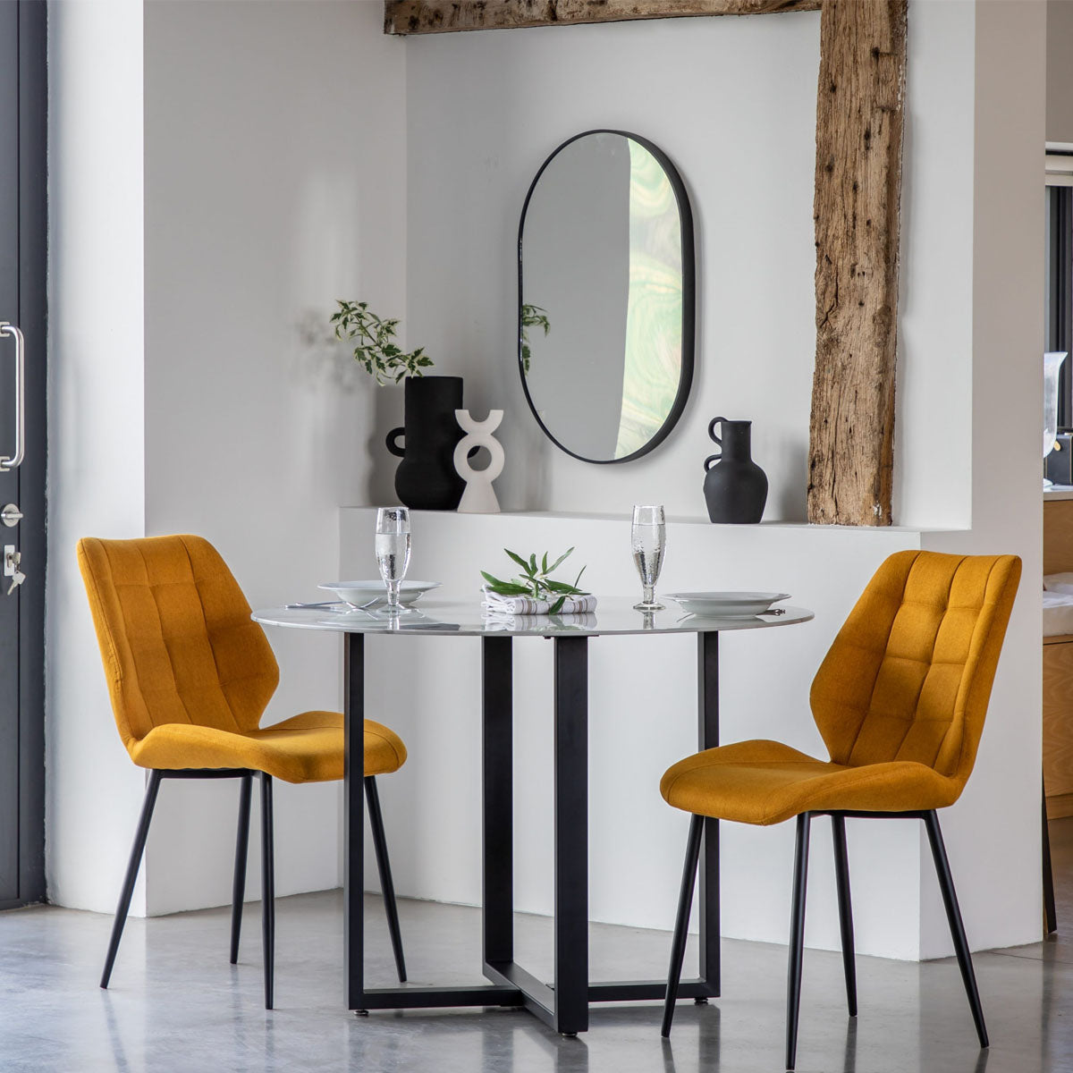 Gallery Direct Manford Dining Chair Saffron (2pk)