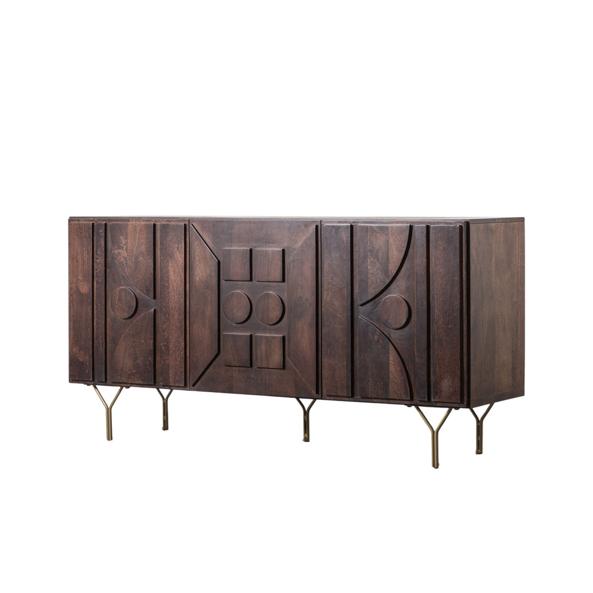 Gallery Direct Stonecroft 3 Door Sideboard 1600x450x800mm