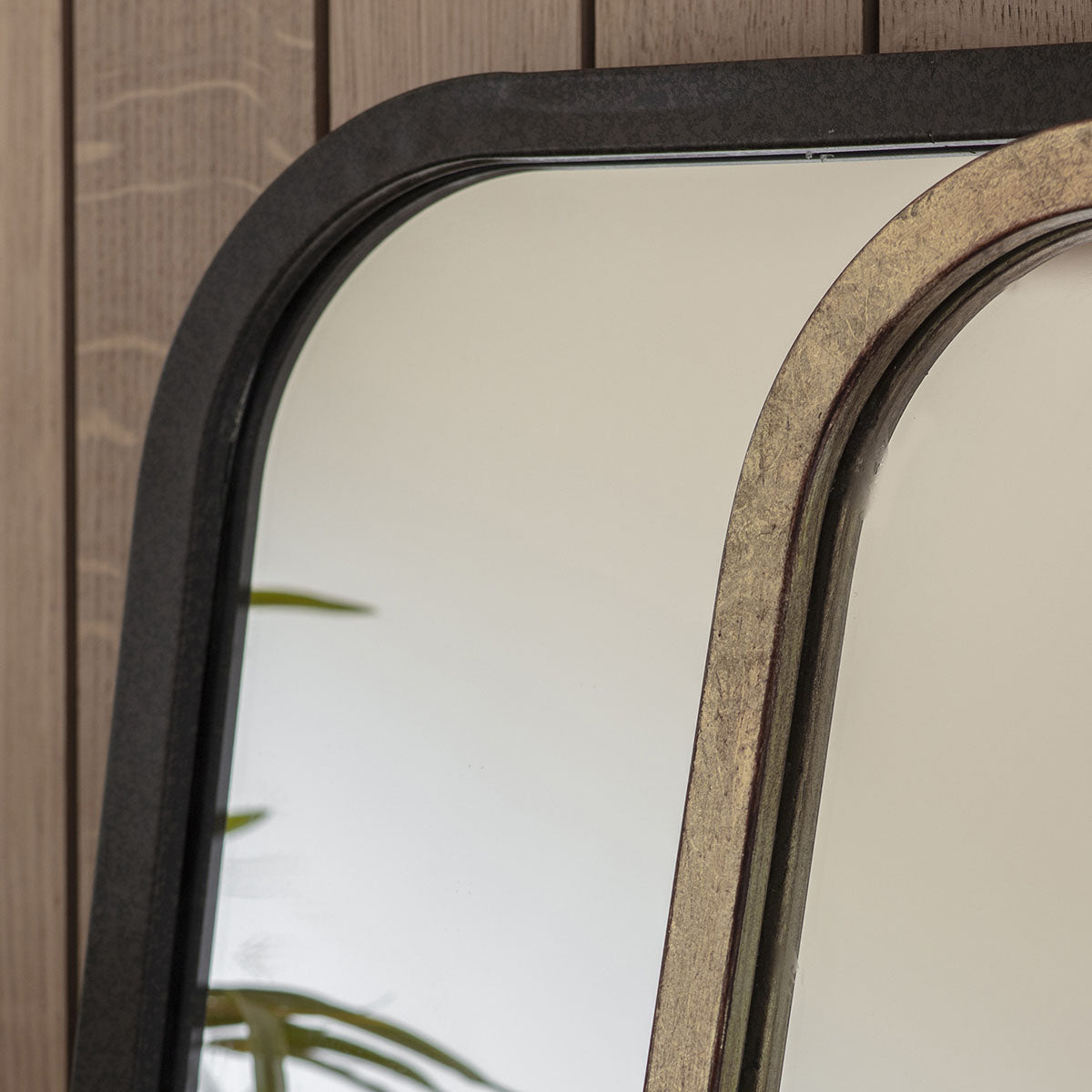 Gallery Direct Kurva Rectangle Mirror Black 610x810mm