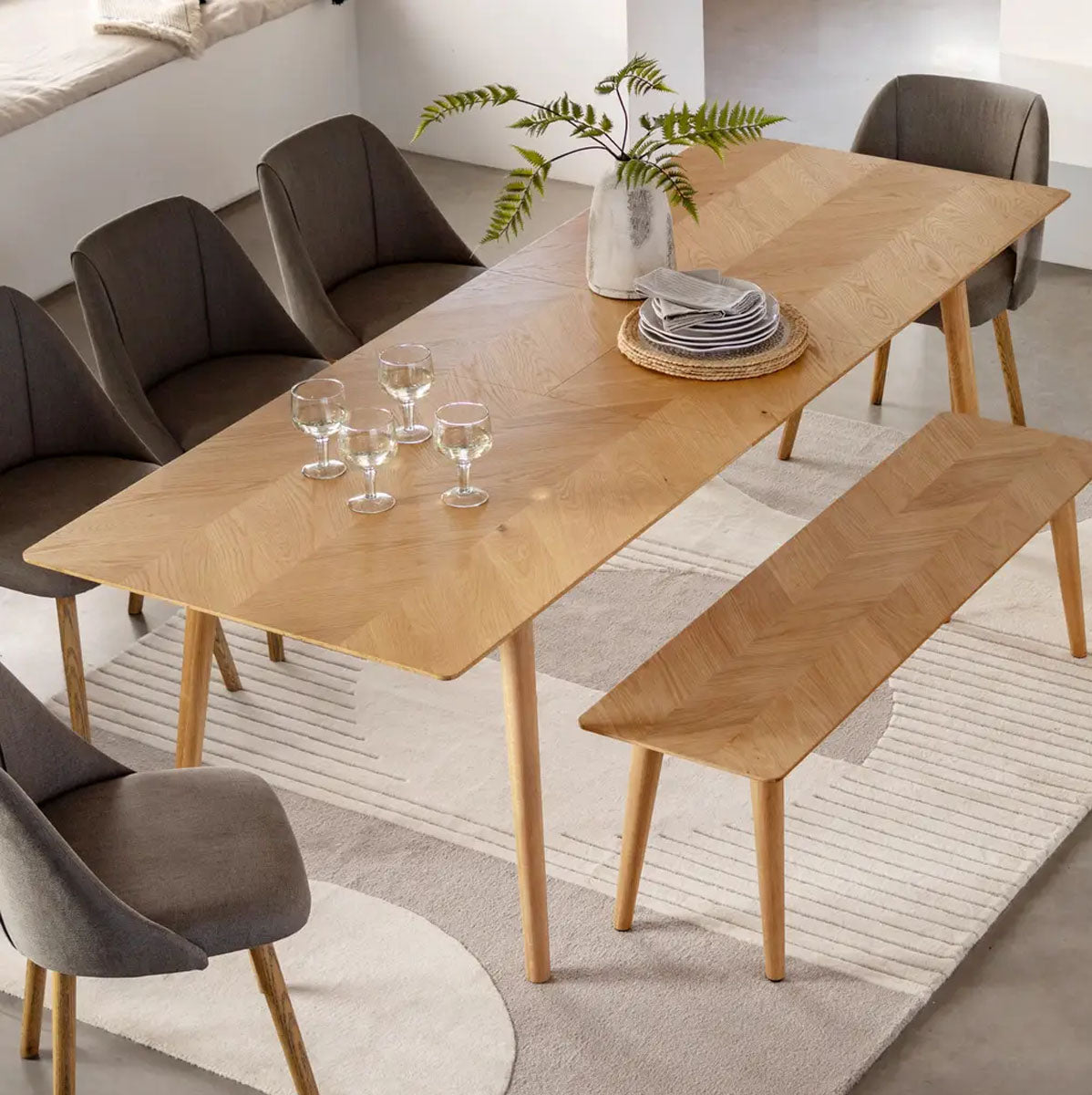 Gallery Direct Milano Ext Dining Table 2000/2520x900x760mm