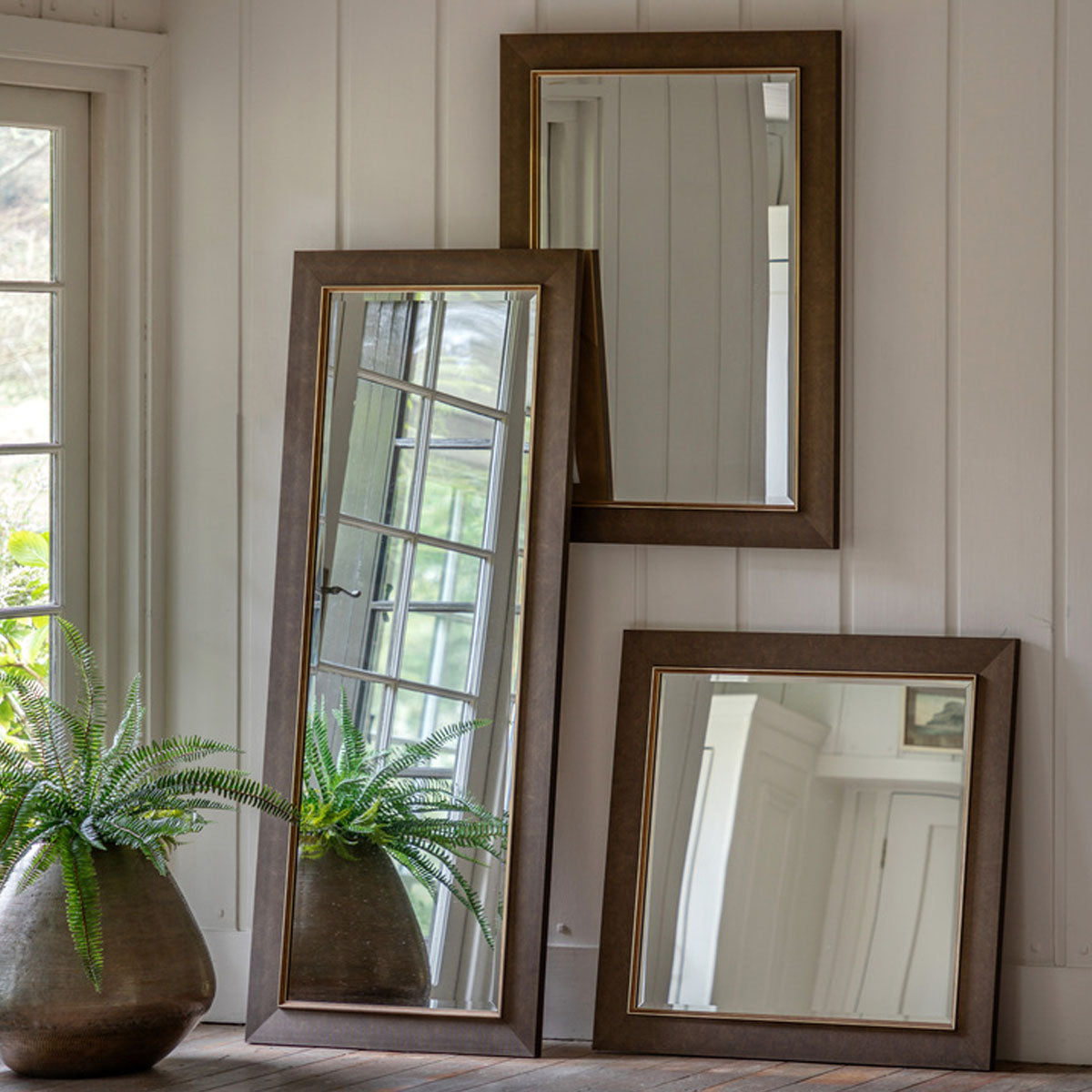 Gallery Direct Richmond Leaner Mirror Bronze 670x1670mm