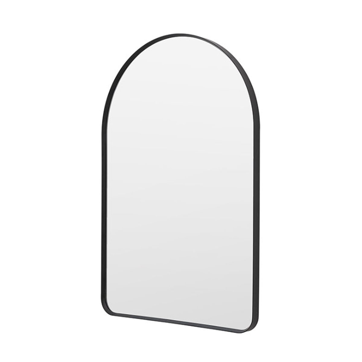 Gallery Direct Holworth Arch Mirror Black 600x35x900mm