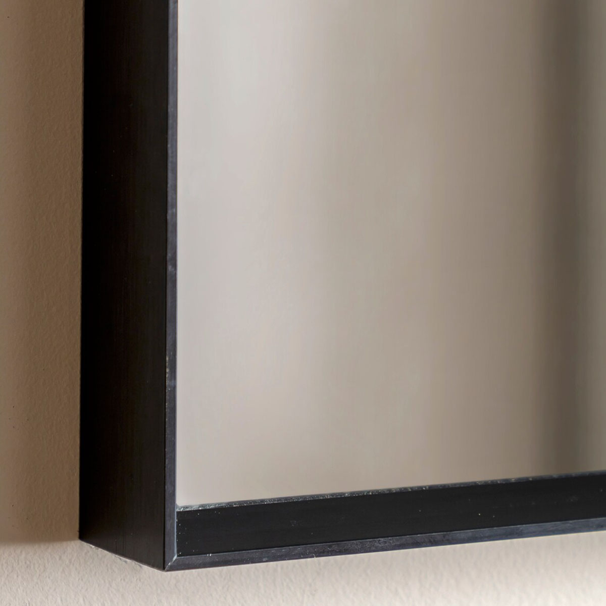 Gallery Direct Holworth Overmantle Mirror Black 900x1100mm