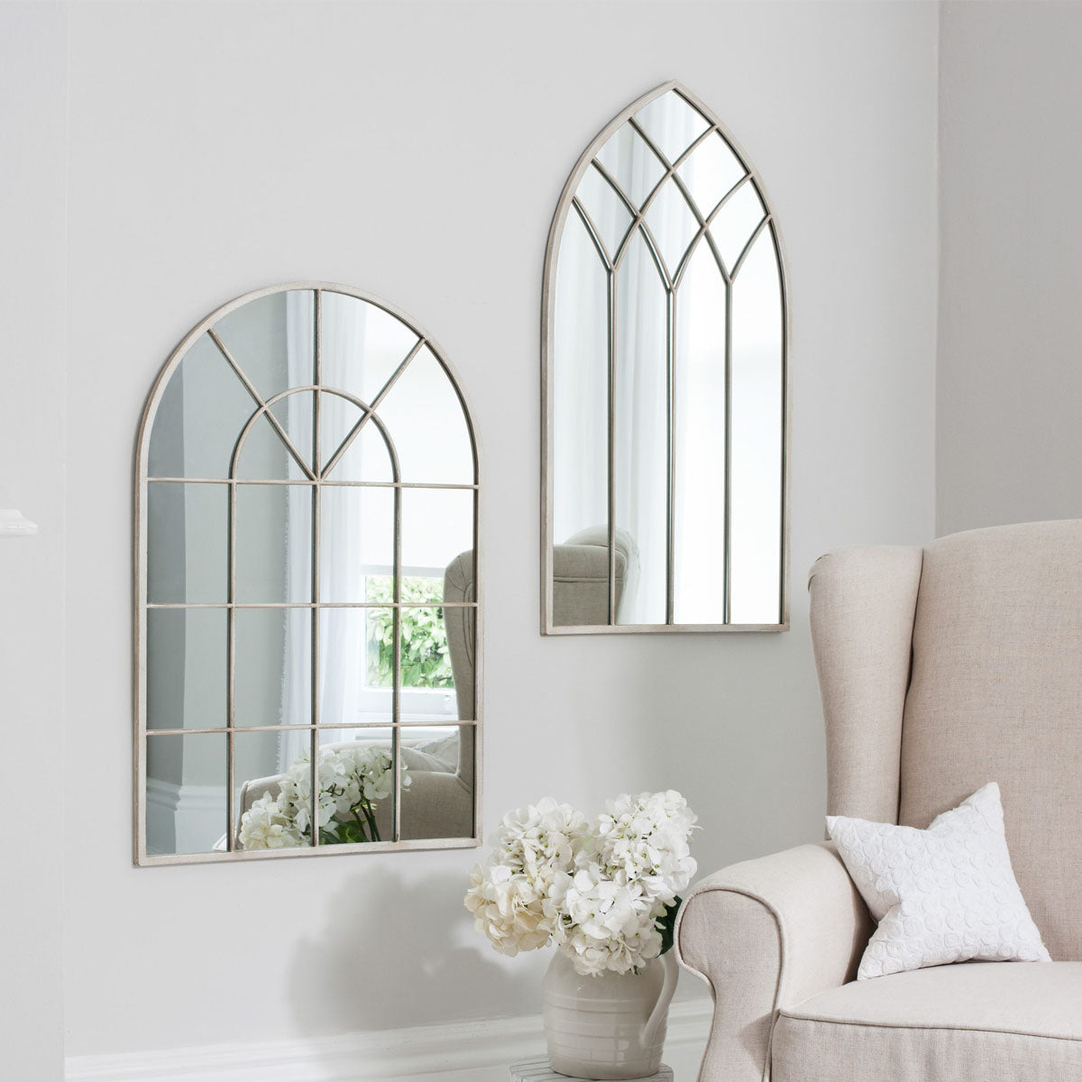 Gallery Direct Roebuck Cream Mirror 950x500mm