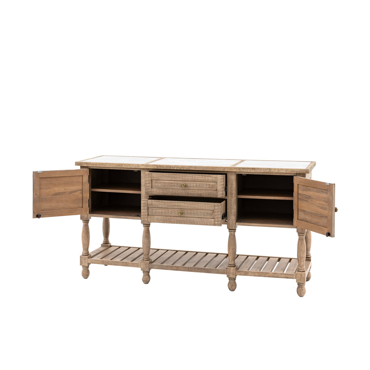 Gallery Direct Vancouver 2 Door 2 Drawer Sideboard 1800x520x910mm