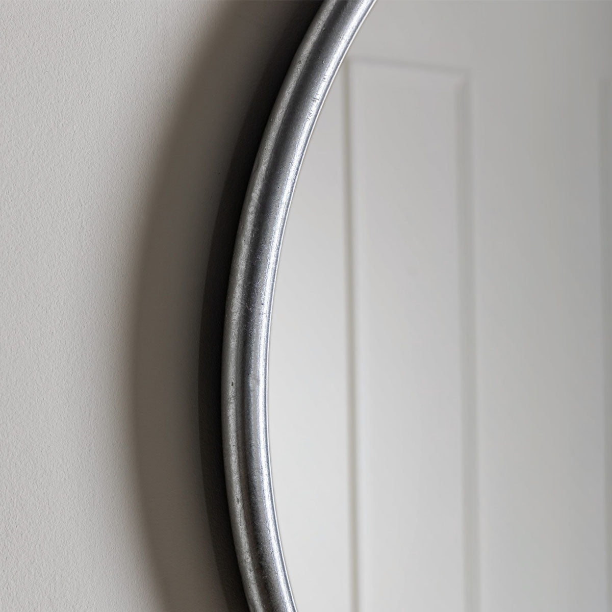 Gallery Direct Bayswater Silver Round Mirror 610x700mm