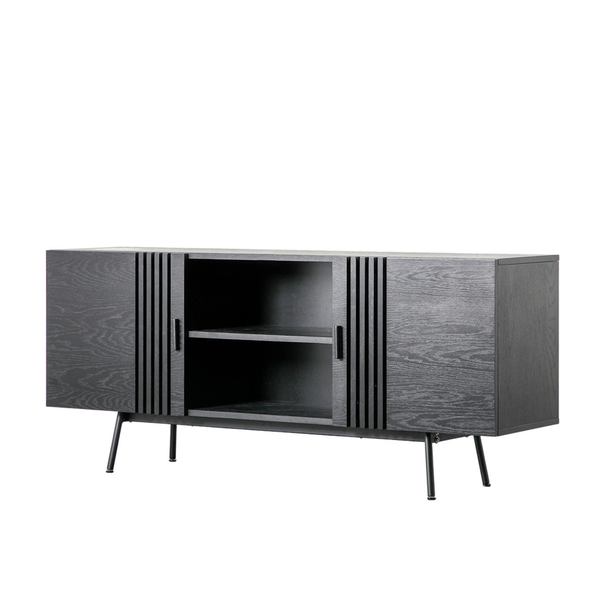 Gallery Direct Holsen Sideboard Black 1600x420x700mm