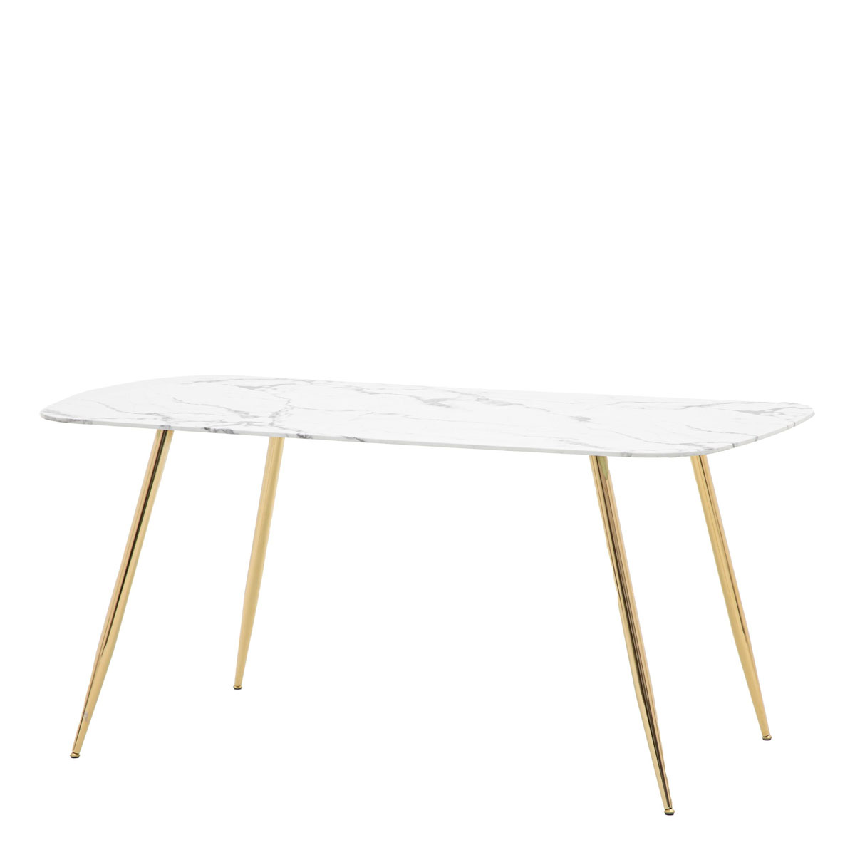Gallery Direct Evans Dining Table White Effect 1600x900x750mm