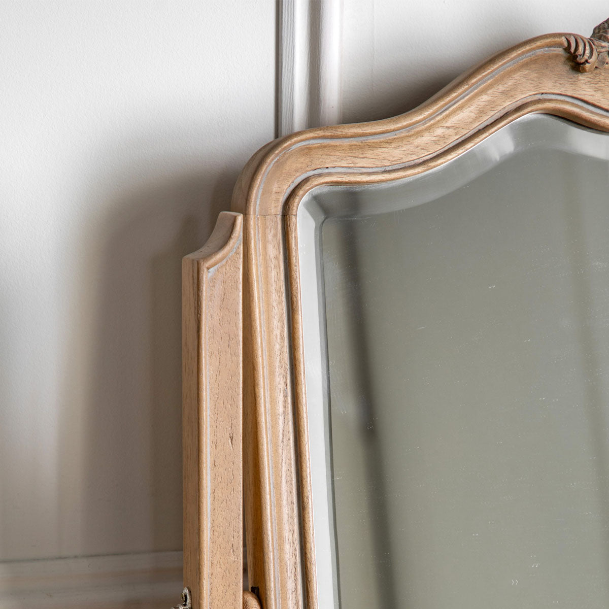 Gallery Direct Chic Dressing Table Mirror Weathered 600x180x730mm