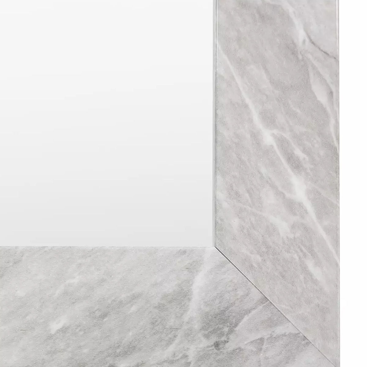 Gallery Direct Romano Rectangle Mirror Marbled White 570x770mm