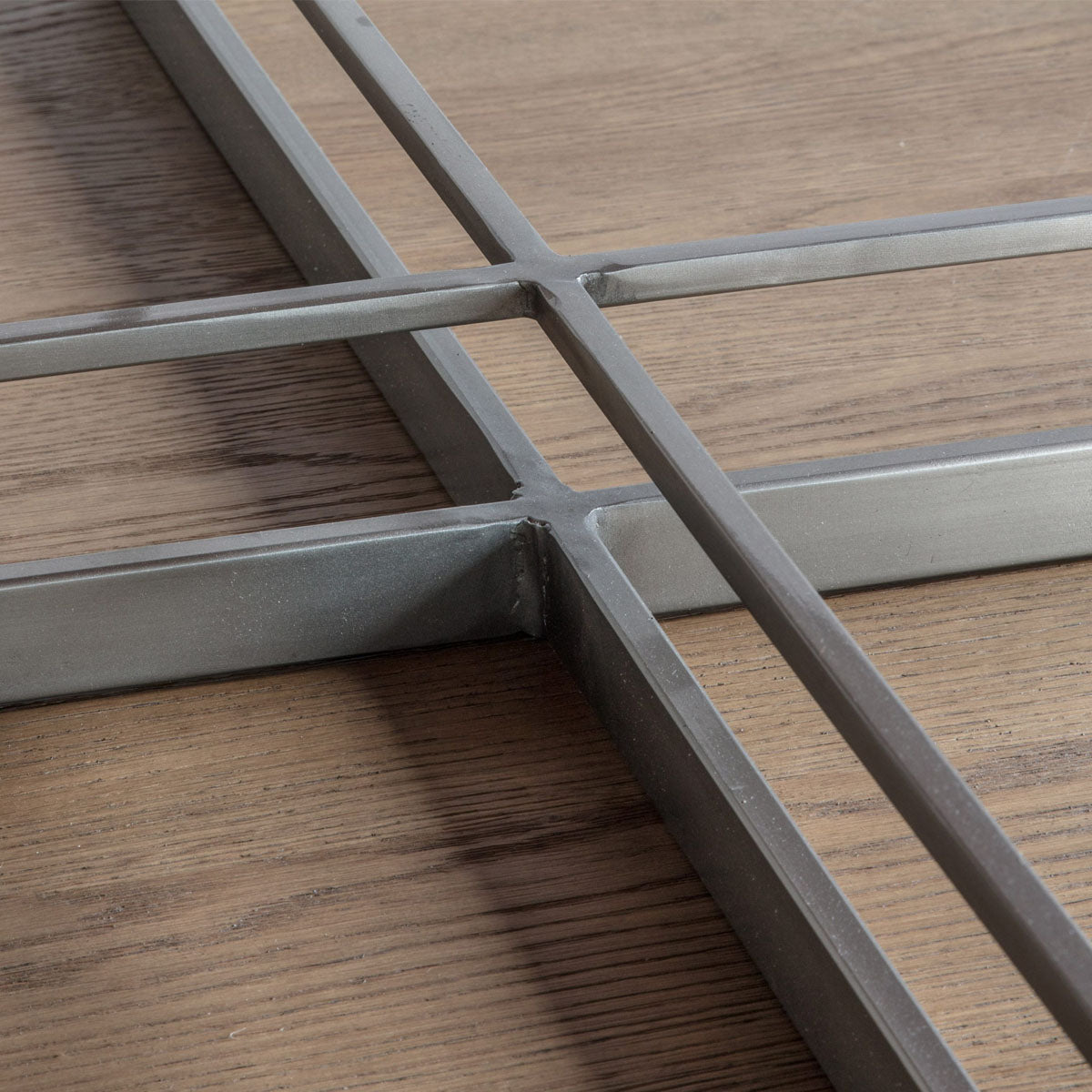 Gallery Direct Necton Coffee Table Silver 900x900x400mm