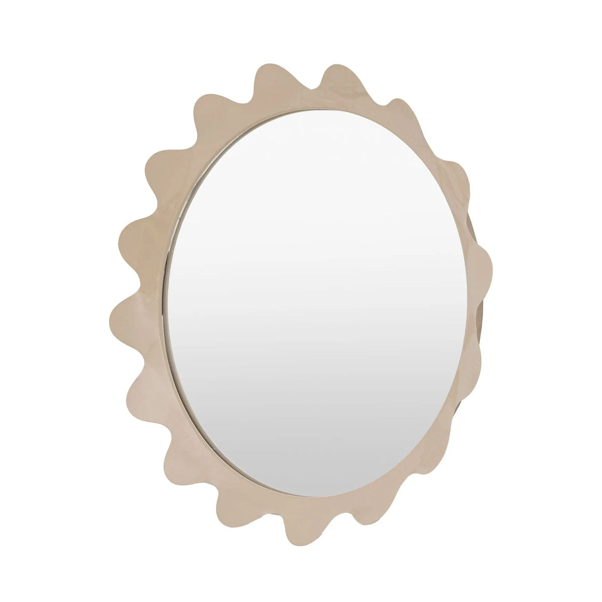 Gallery Direct Shoreditch Round Mirror Taupe 600mm