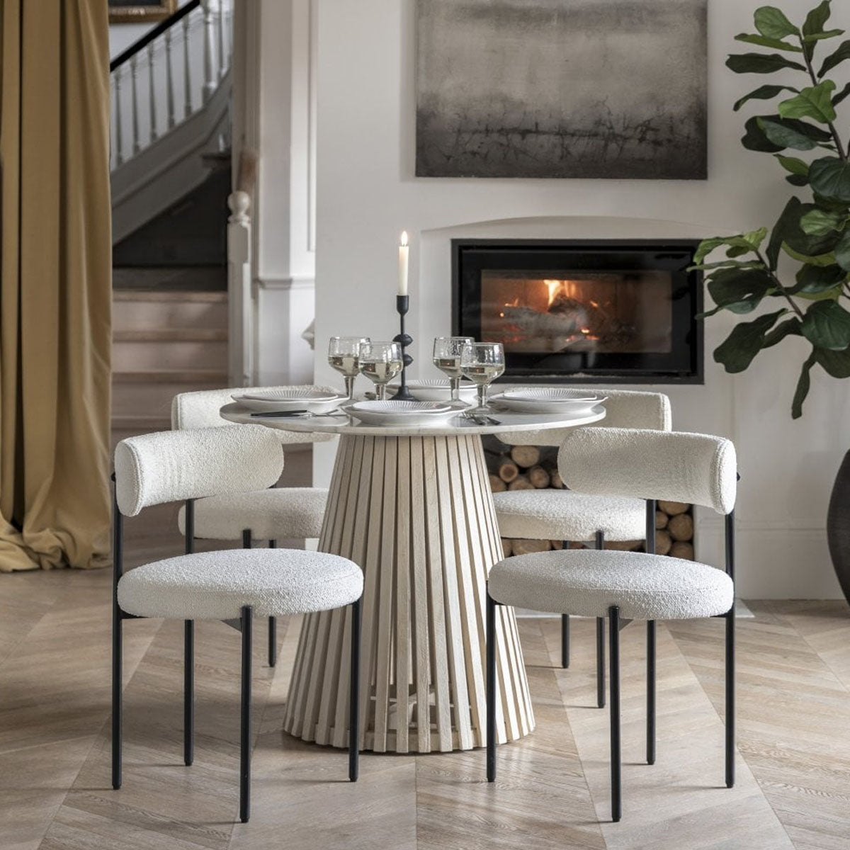 Gallery Direct Soho Round Dining Table 900x900x760mm
