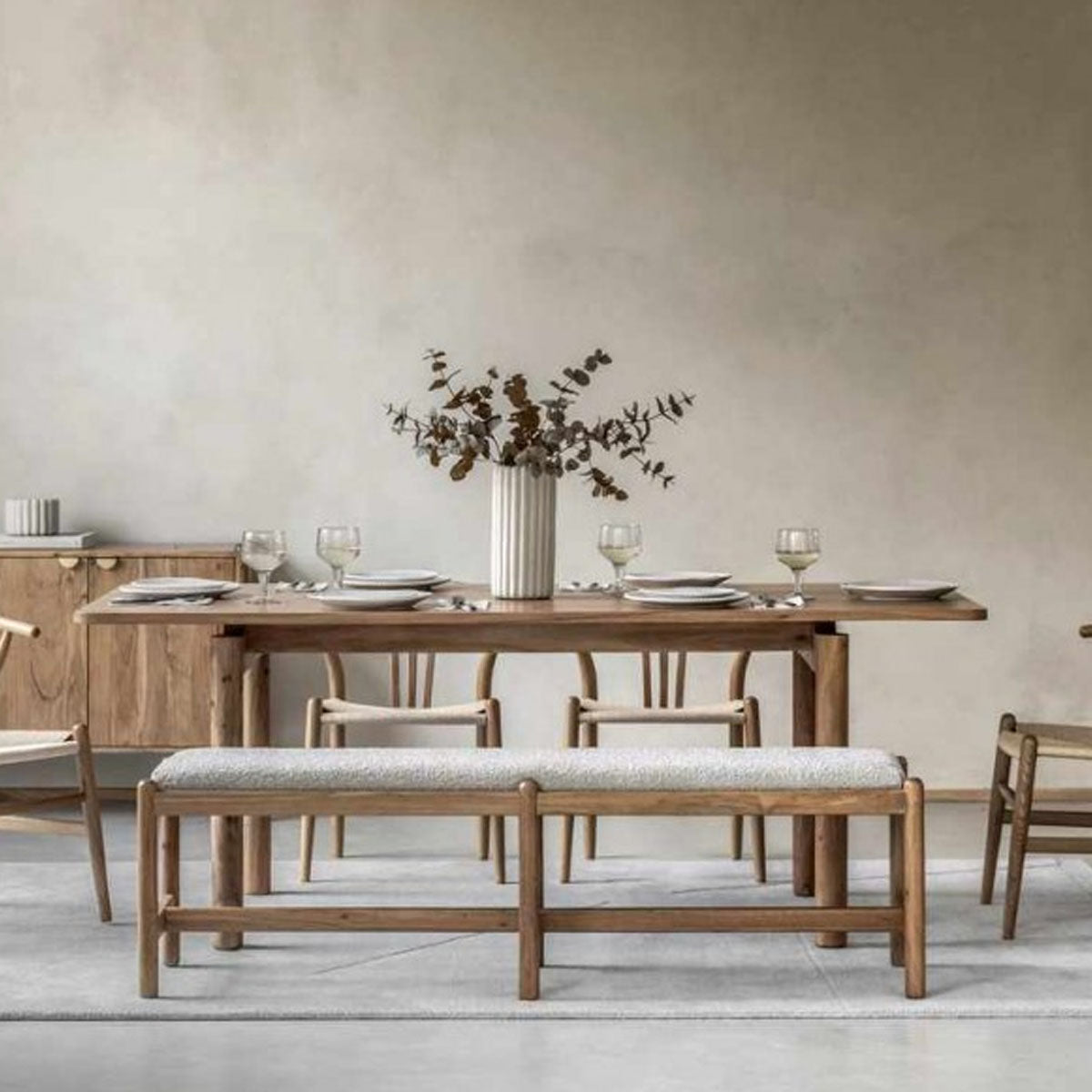 Gallery Direct Cannes Dining Bench 1600x400x485mm