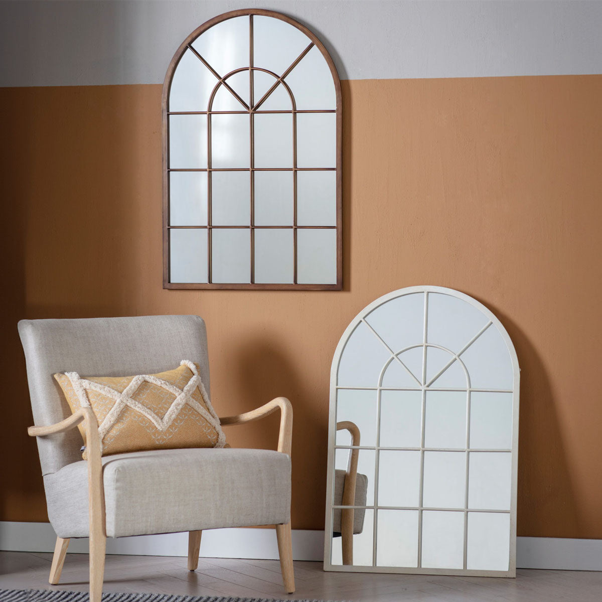 Gallery Direct Kelford Mirror Cream 900x600mm