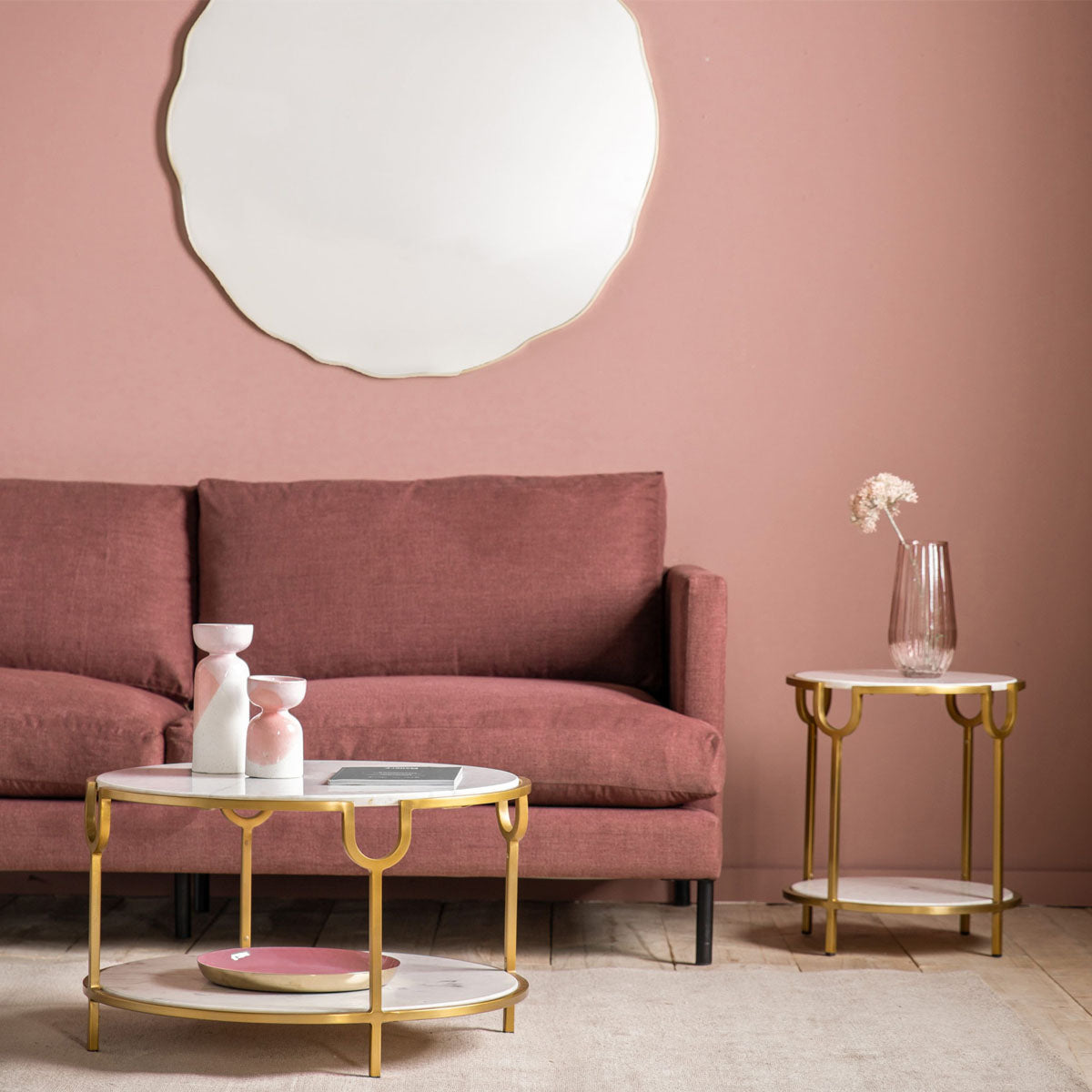 Gallery Direct Weston Side Table White Marble