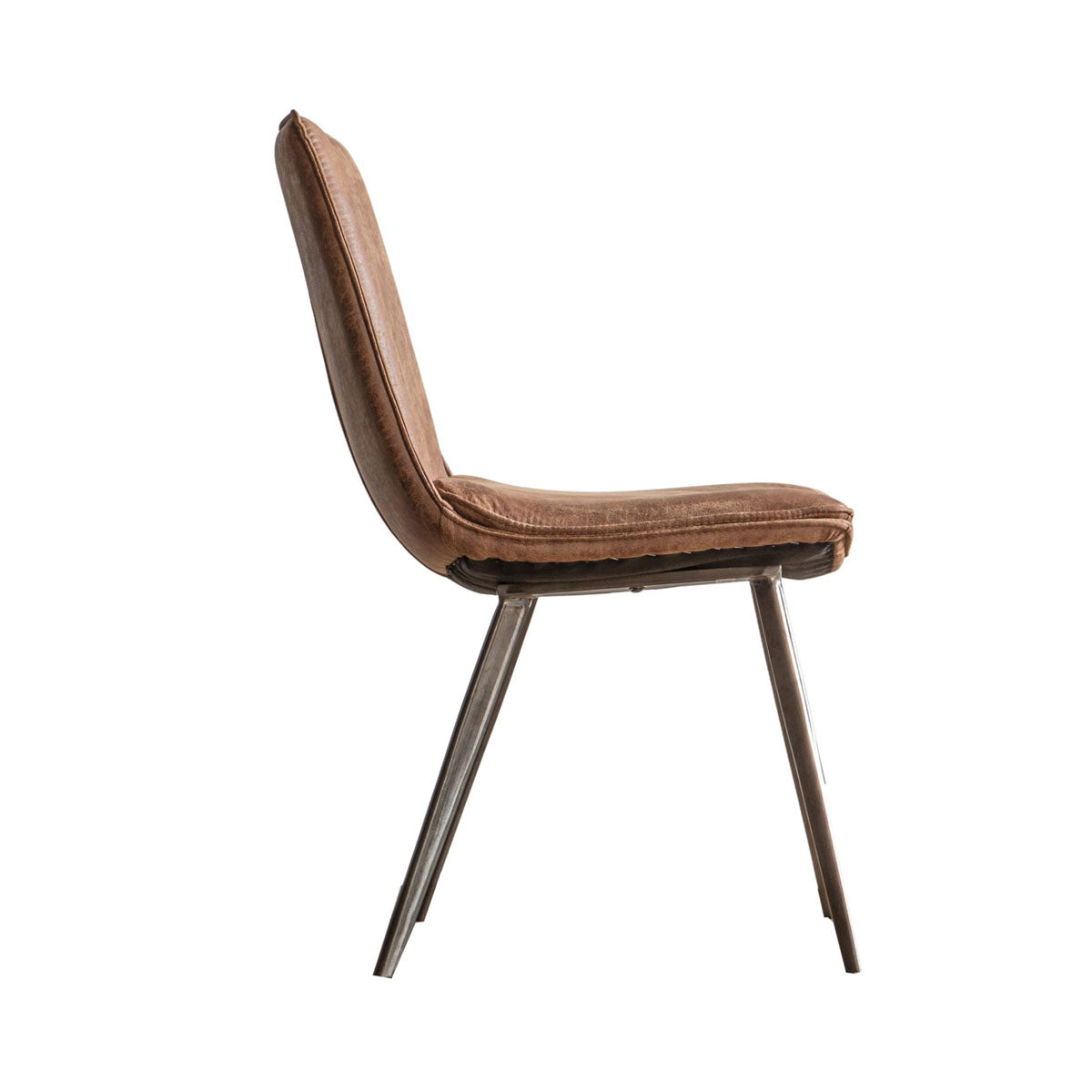 Gallery Direct Hinks Chair Brown (2pk)