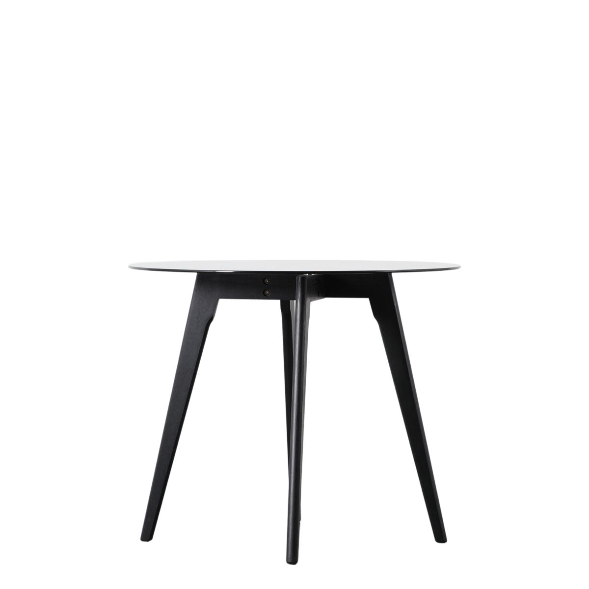 Gallery Direct Blair Round Dining Table Black 900x900x750mm