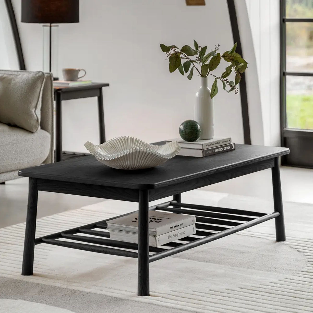 Gallery Direct Wycombe Rect Coffee Table Black 1200x650x425mm