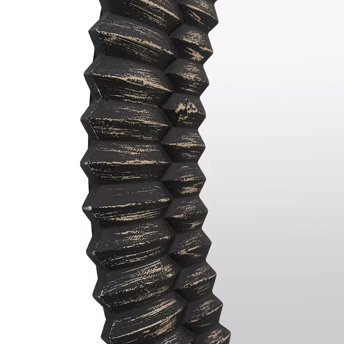 Gallery Direct Pimlico Round Mirror Black Wash 900mm