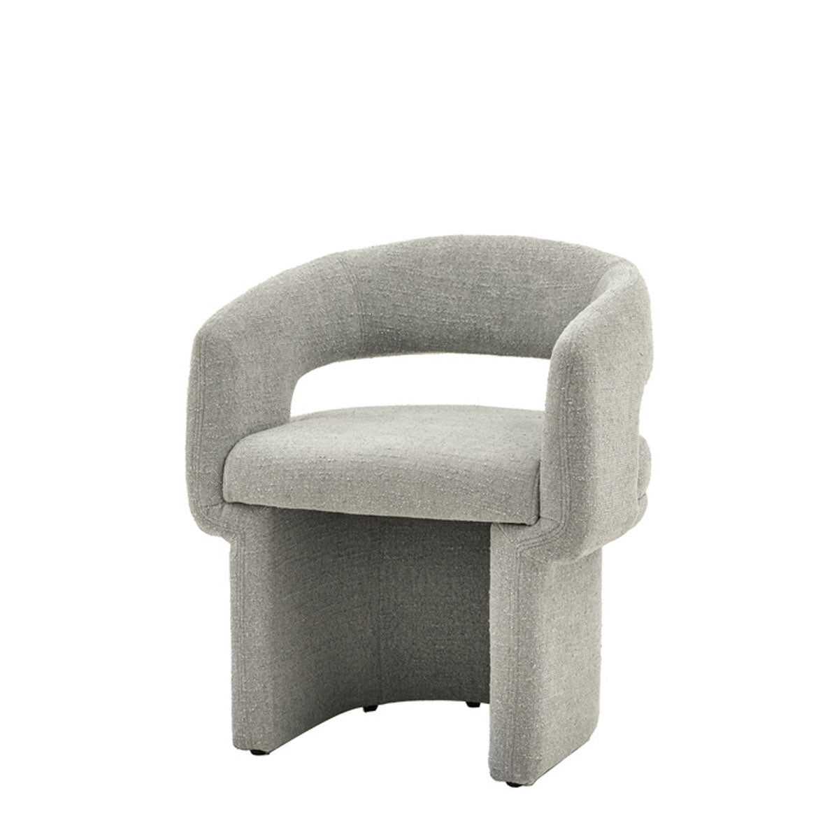 Gallery Direct Sloane Dining Chair Grey Boucle 640x600x760mm