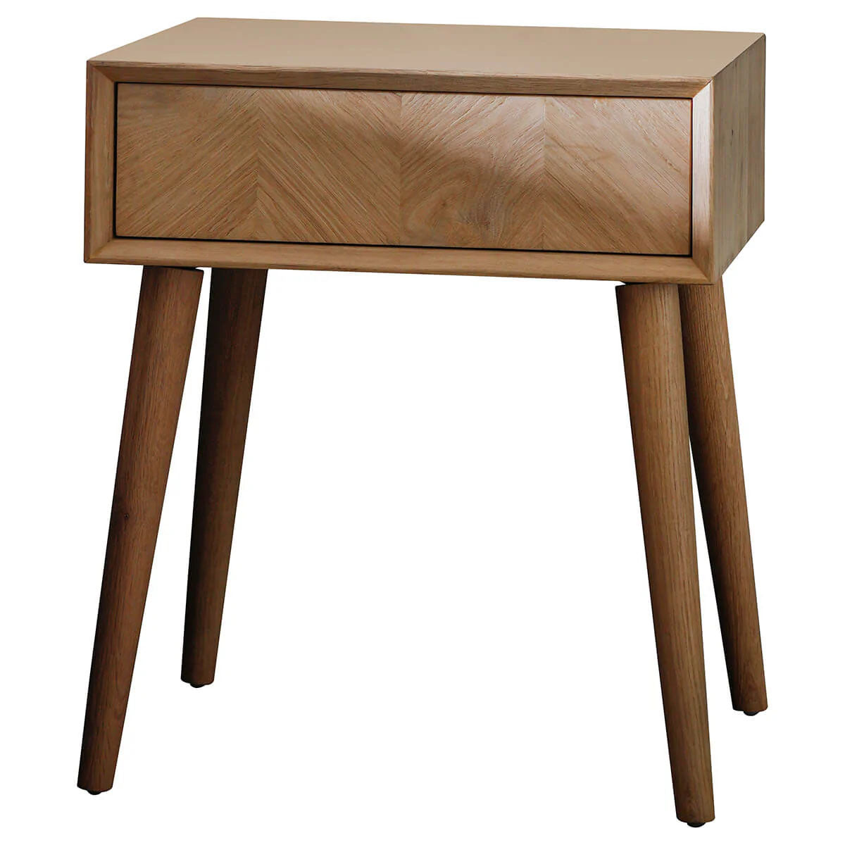 Gallery Direct Milano 1 Drawer Side Table 500x450x600mm
