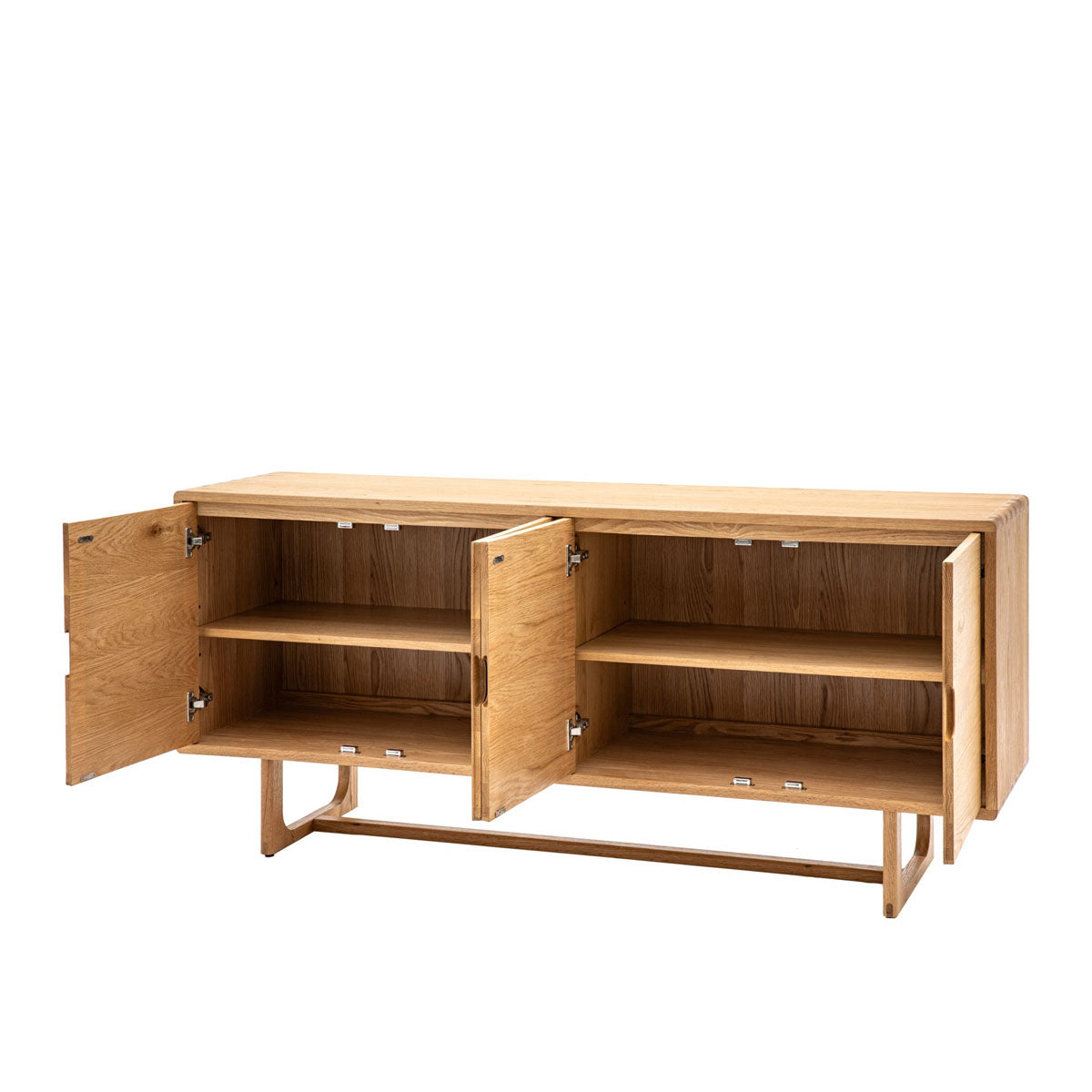 Gallery Direct Craft 4 Door Sideboard Natural 1700x450x750mm