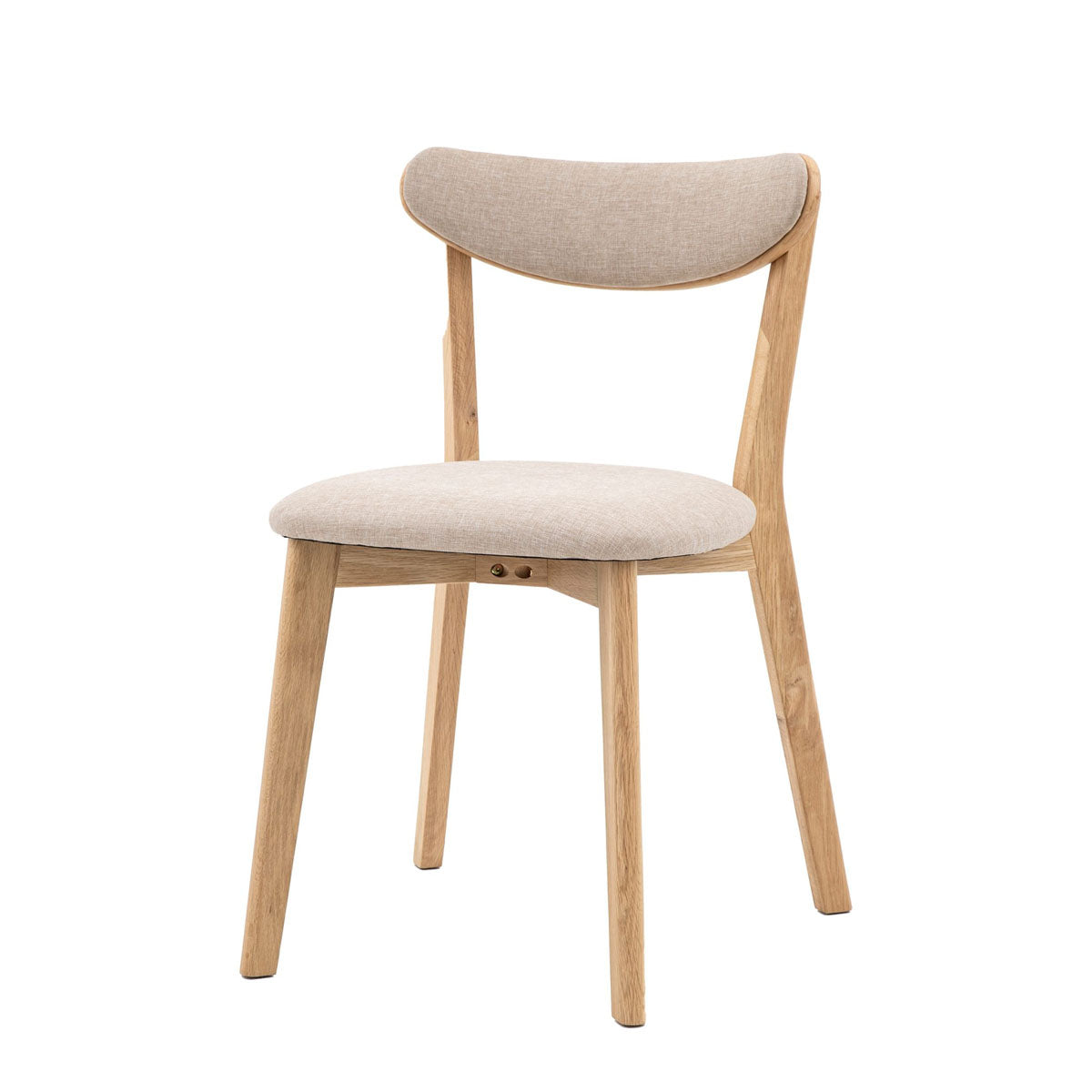 Gallery Direct Hatfield Dining Chair Natural (2pk) 520x515x815mm