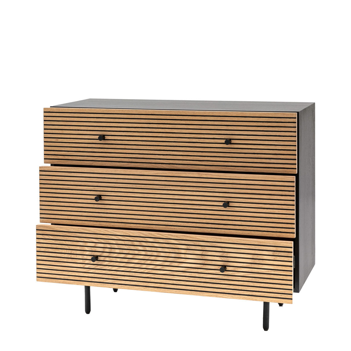 Gallery Direct Hyland 3 Drawer Chest 400x900x750mm