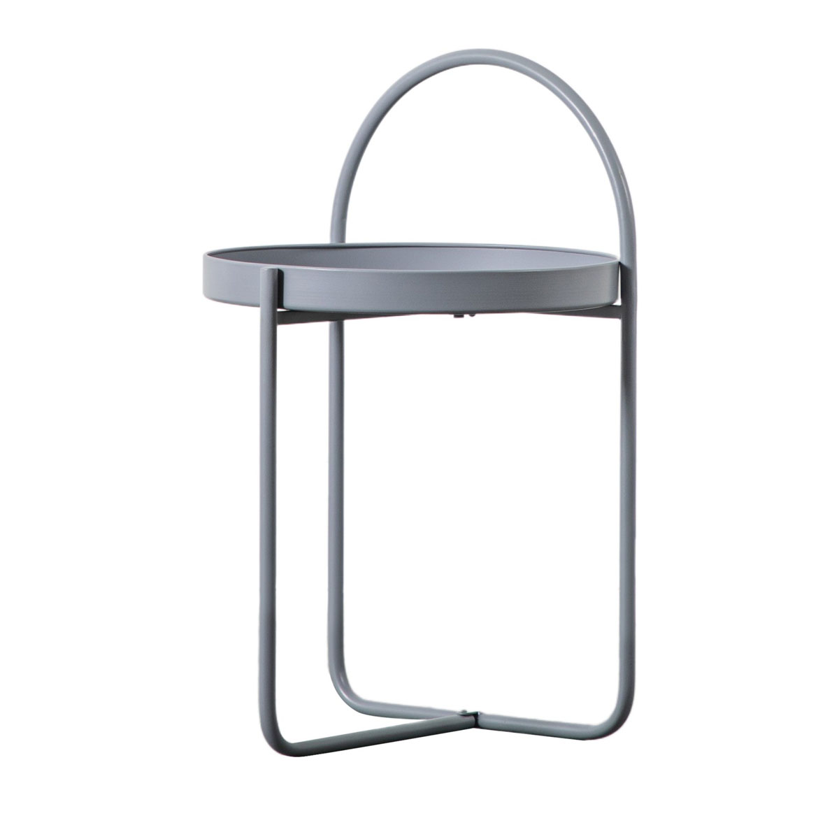 Gallery Direct Melbury Side Table Grey 400x400x660mm