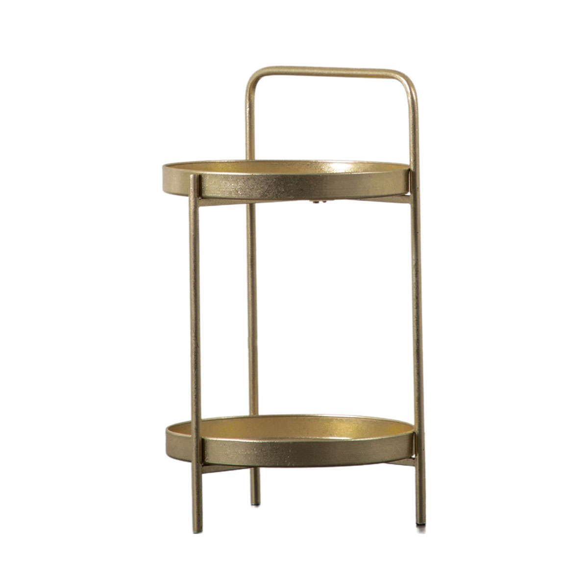 Gallery Direct Sennen Side Table Gold 400x400x720mm