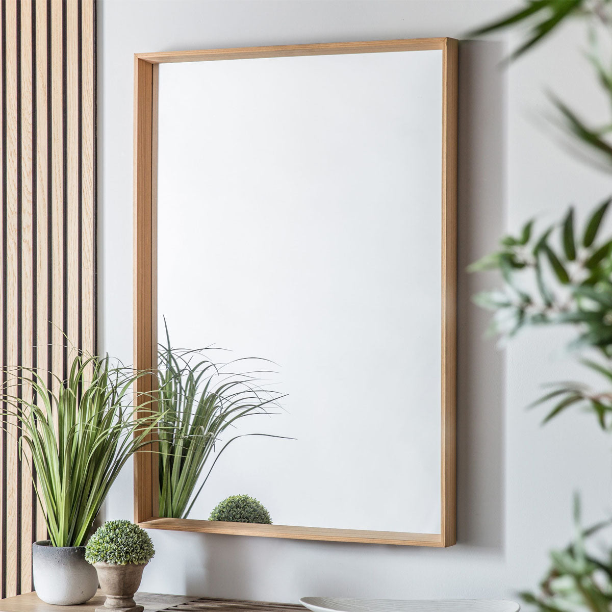 Gallery Direct Comet Mirror Oak 740x1045mm