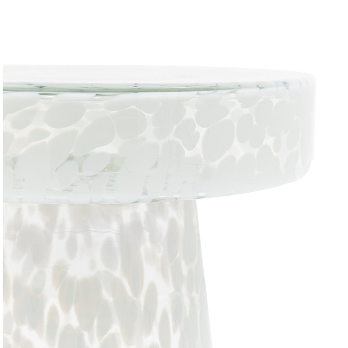 Gallery Direct Murano Side Table White 395x395x465mm