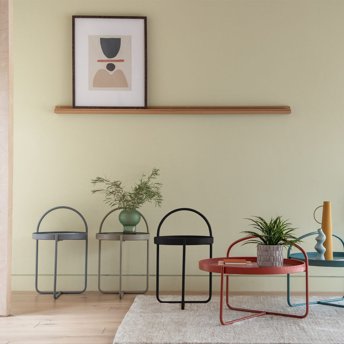 Gallery Direct Melbury Side Table Latte 400x400x660mm