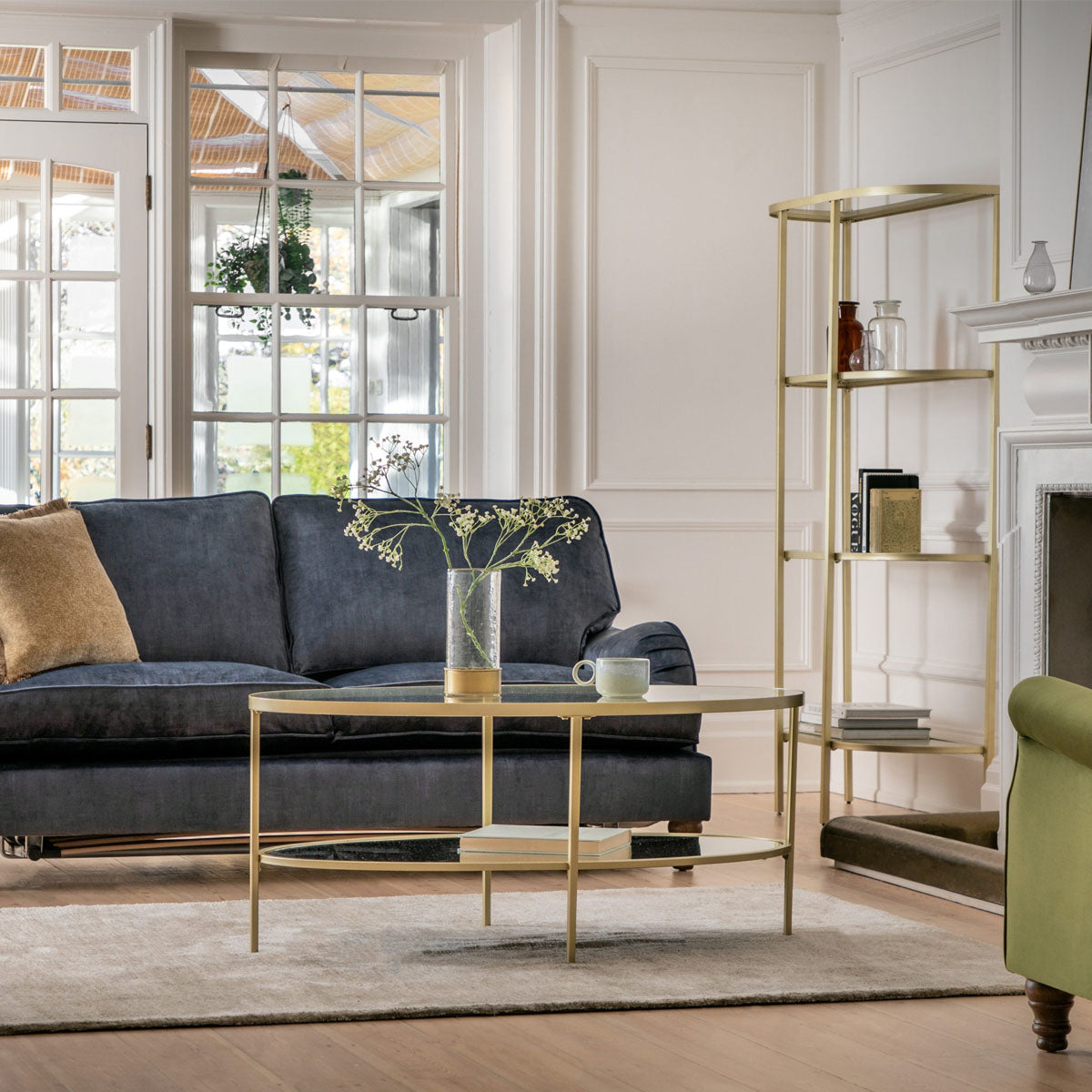 Gallery Direct Hudson Coffee Table Champagne 1120x610x510mm