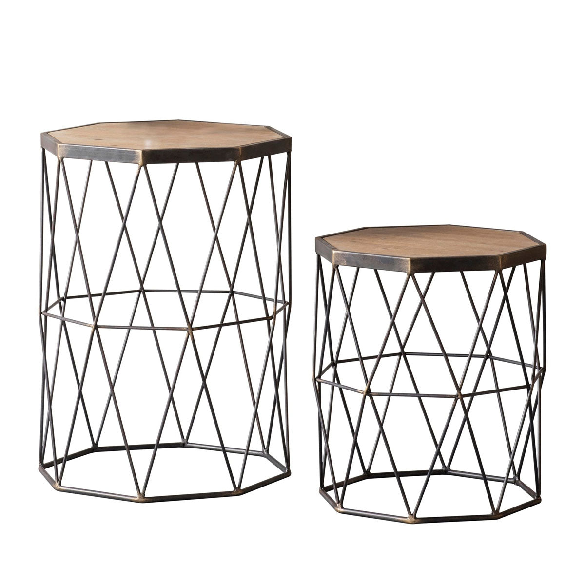 Gallery Direct Marshal Side Table 520x660x880mm (Set of 2)