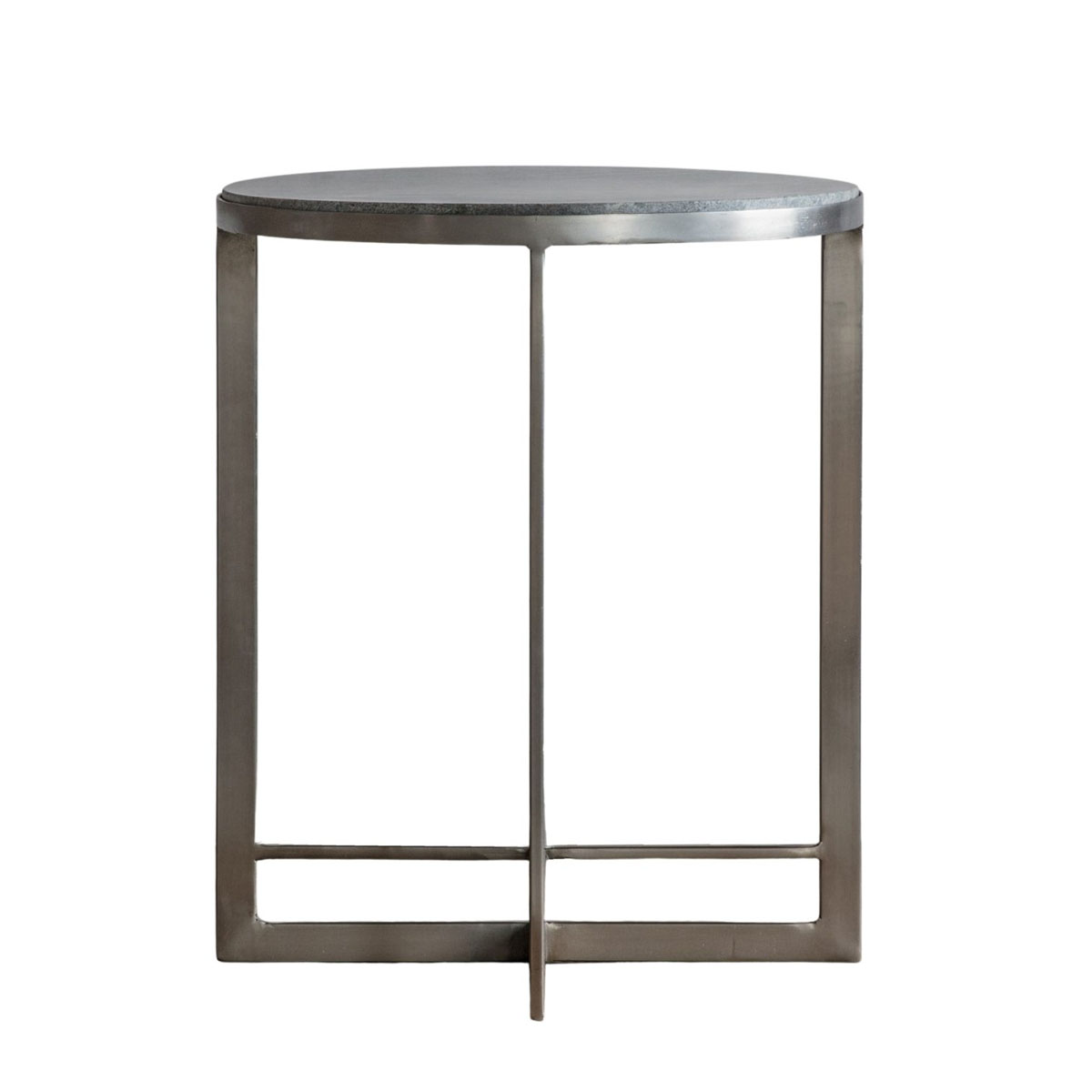 Gallery Direct Necton Side Table Silver 460x460x560mm