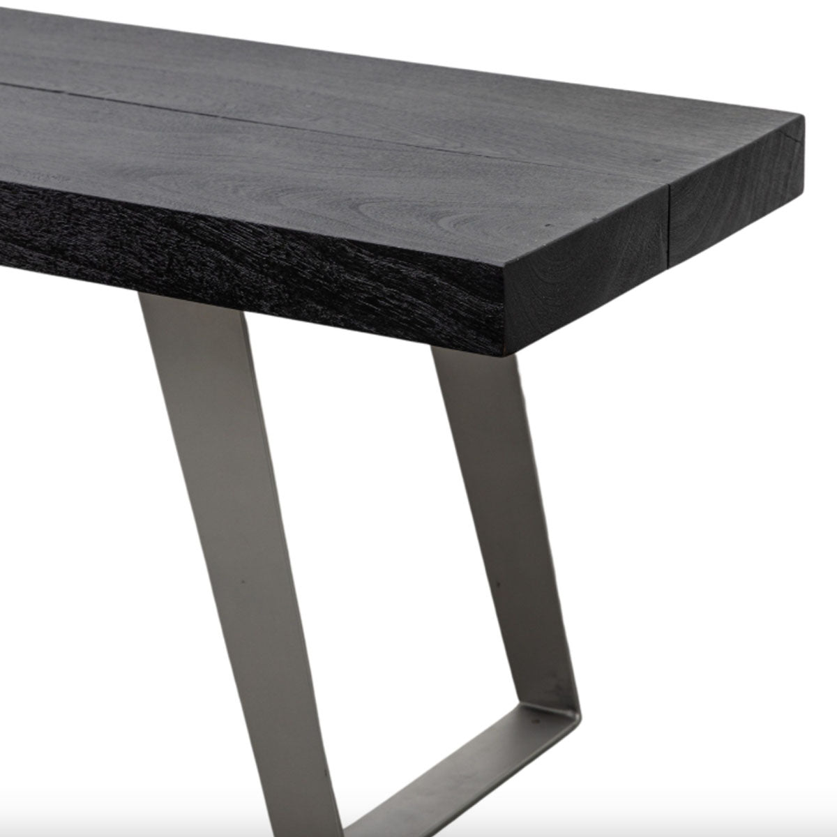 Gallery Direct Newington Dining Bench Black 1800xx400x450mm