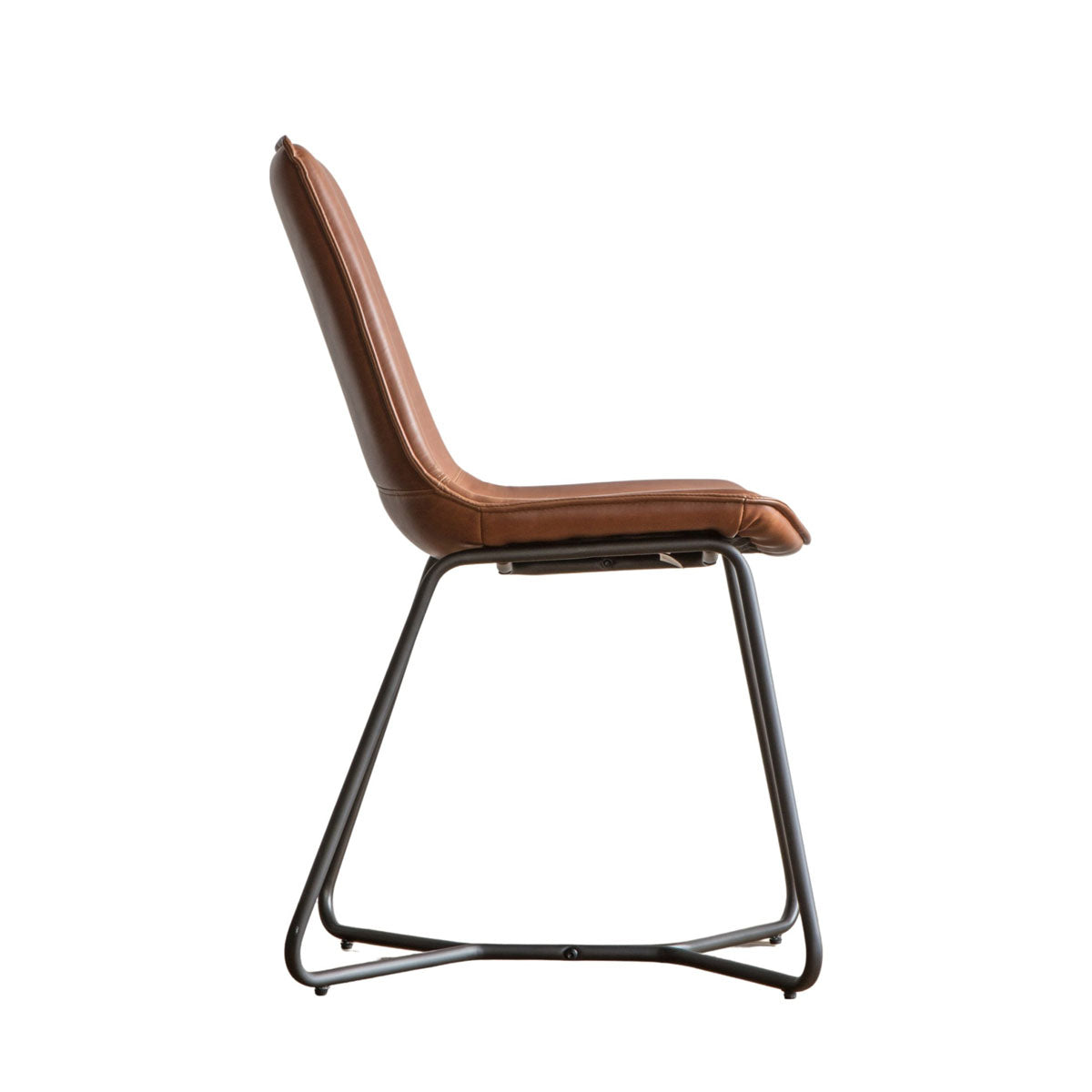 Gallery Direct Hawking Chair Brown (2pk) 490x550x860mm